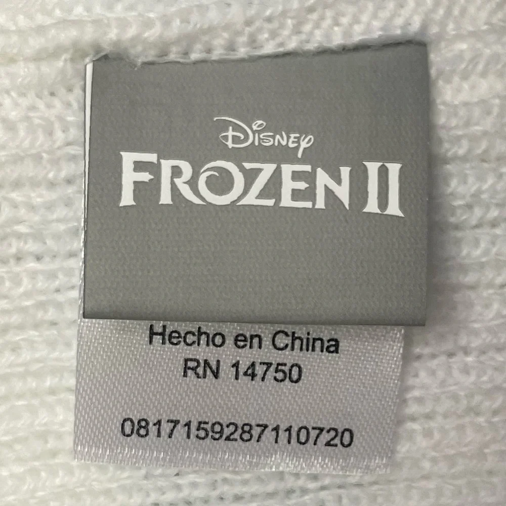Disney Winter Hat Set Warm Princess Gloves Mittens Frozen Elsa Shimmer Striped